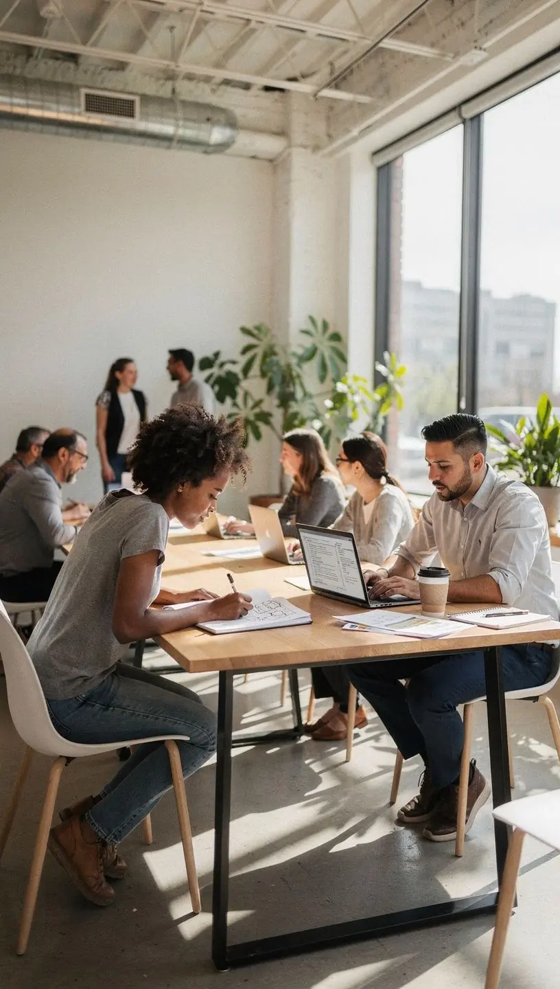 An organized workspace showcasing digital decluttering tools.